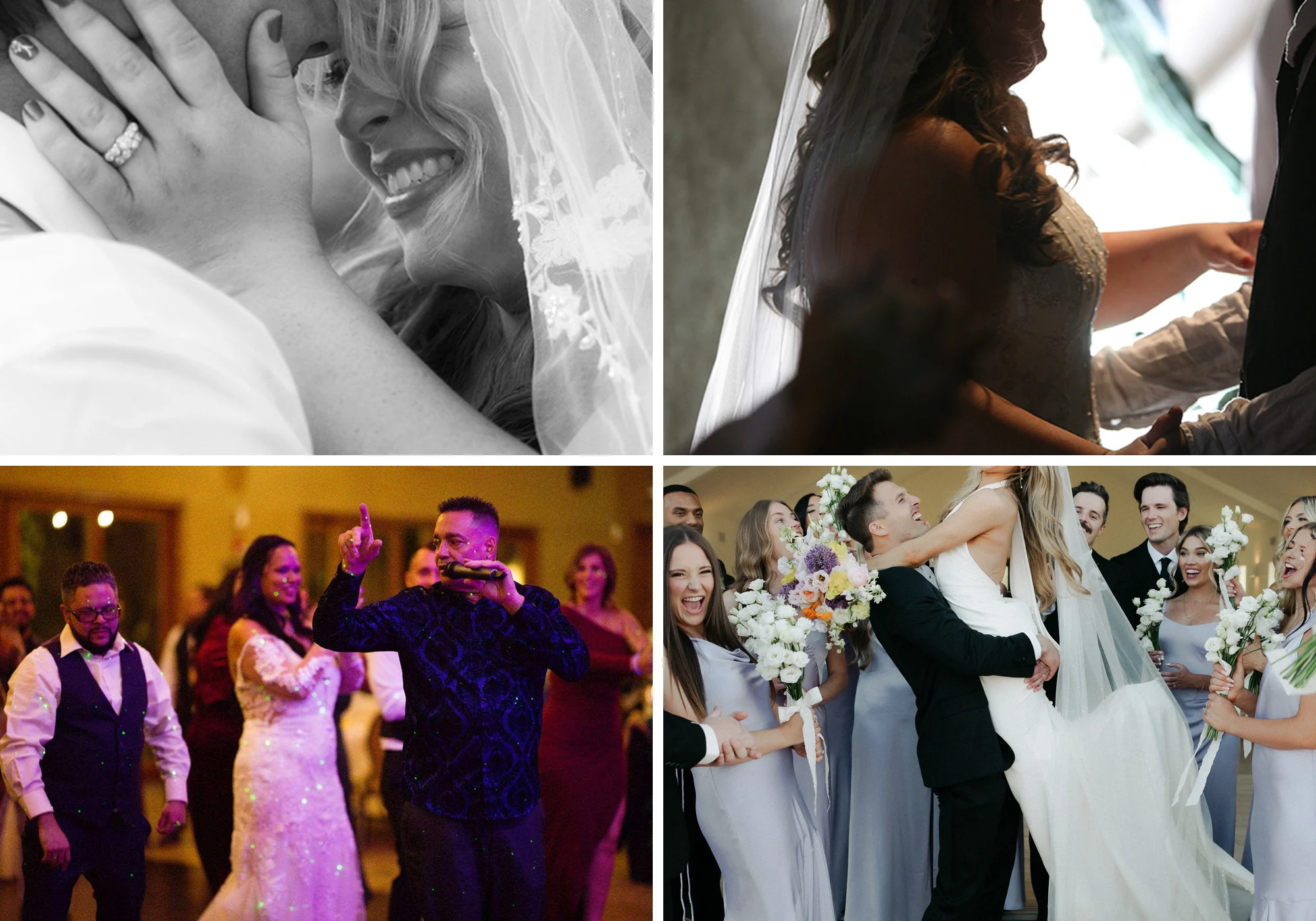 Mr Pink weddings and live events photo montage